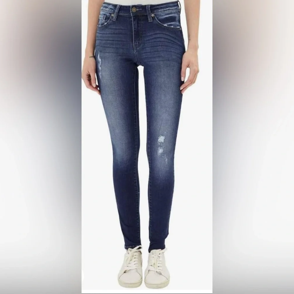 KanCan Skinny Distressed Jeans, Size 13/30 - Picture 2 of 16